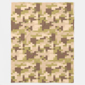 Polaire Couverture en molleton camouflage numérique marron (Devant)