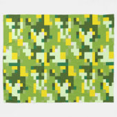 Polaire Couverture en molleton camouflage numérique vert e (Devant (Horizontal))