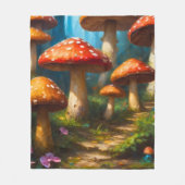 Polaire Couverture en molleton champignon fantaisie (Devant)