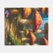 Polaire Couverture en molleton champignon fantaisie (Devant (Horizontal))