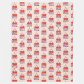 Polaire Couverture en molleton Cherry Bloom (Devant)