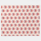 Polaire Couverture en molleton Cherry Bloom (Devant (Horizontal))