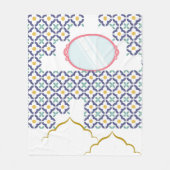 Polaire Couverture en molleton confortable à motif de carr (Devant)