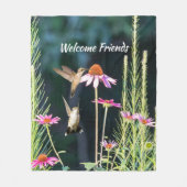 Polaire Couverture en molleton confortable Colibri & Conef (Devant)
