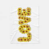 Polaire Couverture en molleton d'amour Tournesol (Devant)