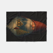 Polaire Couverture en molleton de cabane de gnome de Noël (Devant (Horizontal))