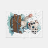 Polaire Couverture en molleton de chiot Dalmatien mignon d (Devant (Horizontal))