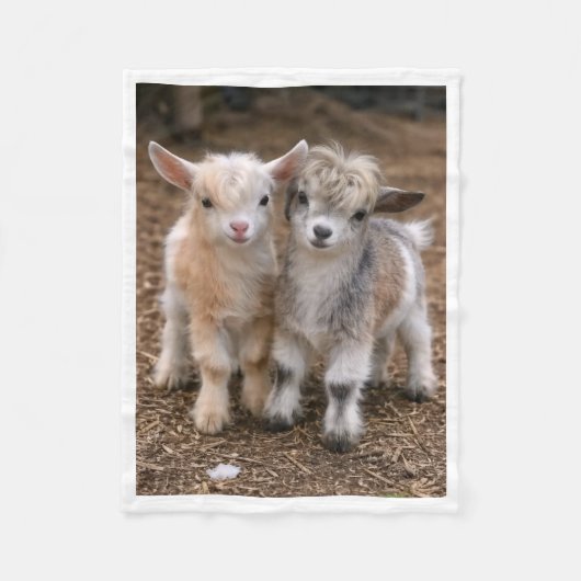 Polaire Couverture en molleton de ferme avec de mignons bé (Devant)