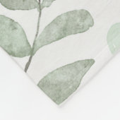 Polaire Couverture en molleton de feuilles botaniques (Coin)