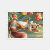 Polaire Couverture en molleton de fleur de tulipe tenue pa (Devant (Horizontal))
