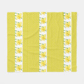 Polaire Couverture en molleton de fleurs de jonquilles jau (Devant (Horizontal))