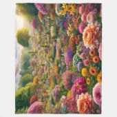 Polaire Couverture en molleton de jardin de fleurs de fant (Devant)