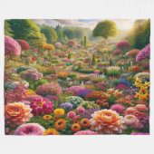 Polaire Couverture en molleton de jardin de fleurs de fant (Devant (Horizontal))