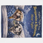 Polaire Couverture en molleton de nursery/nuit Benjamin et (Devant (Horizontal))