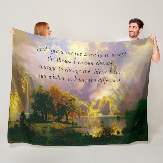 Polaire Couverture en molleton de prière de sérénité des m (En situation)