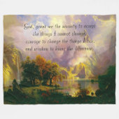 Polaire Couverture en molleton de prière de sérénité des m (Devant (Horizontal))