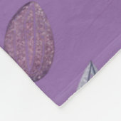 Polaire Couverture en molleton de tulipe violette assourdi (Coin)