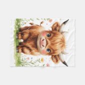 Polaire Couverture en molleton de vache des Highlands mign (Devant (Horizontal))