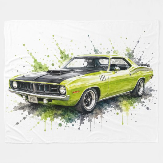 Polaire Couverture en molleton de voiture musculaire améri (Devant (Horizontal))