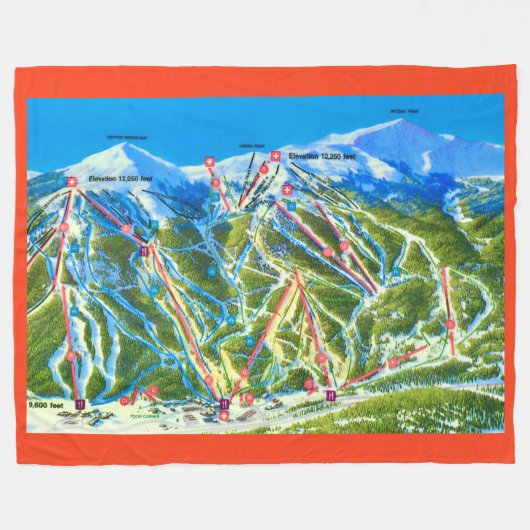 Polaire Couverture en molleton des pistes de ski de Copper (Devant (Horizontal))