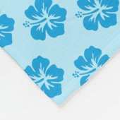 Polaire Couverture en molleton d'Hibiscus Bleu (Coin)