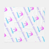 Polaire Couverture en molleton d'impression de poutre d'éq (Devant (Horizontal))