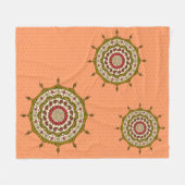 Polaire Couverture en molleton doré Mehndi Fantasy (Devant (Horizontal))