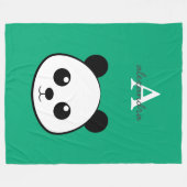 Polaire Couverture en molleton d'ours panda mignon | Perso (Devant (Horizontal))