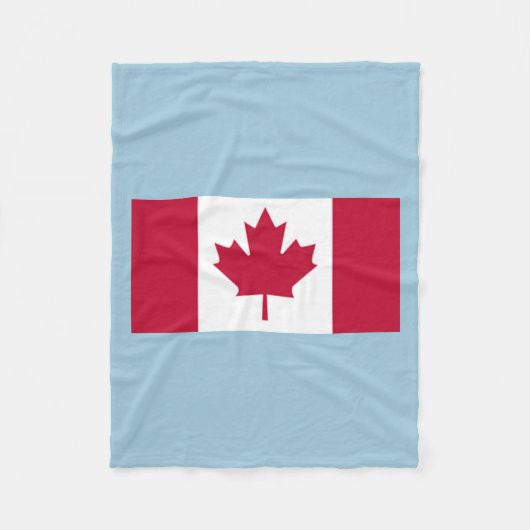 Polaire Couverture en molleton du drapeau canadien (Devant)