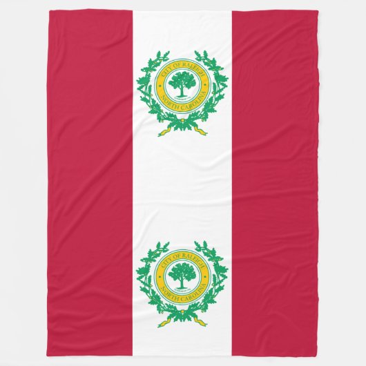 Polaire Couverture en molleton du drapeau de Raleigh, Caro (Devant)