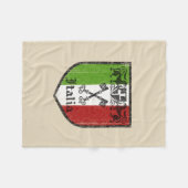 Polaire Couverture en molleton du drapeau italien (Devant (Horizontal))
