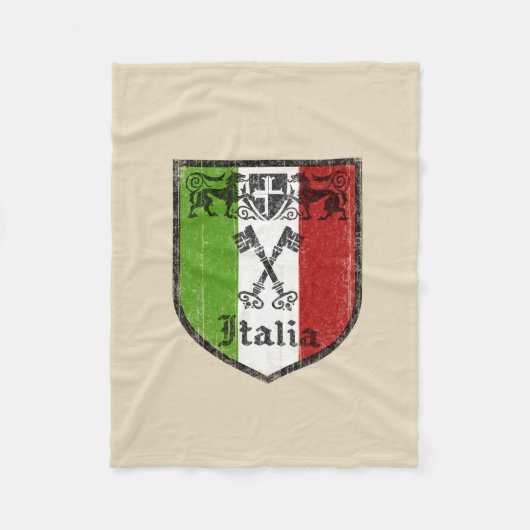 Polaire Couverture en molleton du drapeau italien (Devant)