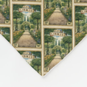Polaire Couverture en molleton Ex Libris de jardin vintage