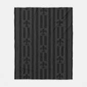 Polaire Couverture en molleton fleur de lis Black Velvet (Devant)