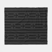 Polaire Couverture en molleton fleur de lis Black Velvet (Devant (Horizontal))
