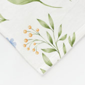 Polaire Couverture en molleton fleuri avec monogramme et n (Coin)