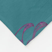 Polaire Couverture en molleton fleuri papillon rose sarcel (Coin)