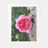 Polaire Couverture en molleton floral Rose de campagne ros (Devant)