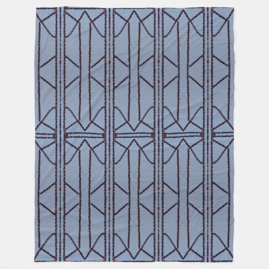 Polaire Couverture en molleton Geometric Fusion (Devant)