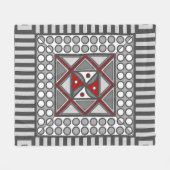 Polaire Couverture en molleton géométrique alterné (Devant (Horizontal))
