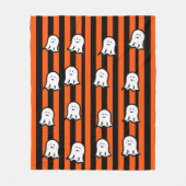 Polaire Couverture en molleton Halloween Ghosts and Stripe (Devant)