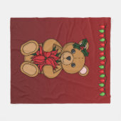 Polaire Couverture en molleton Le Cadeau de Teddy (Devant (Horizontal))