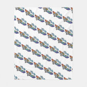 Polaire Couverture en molleton Licorne Sorry Not Sorry (Devant)