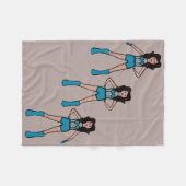 Polaire Couverture en molleton Majorette/Danseuse Turquois (Devant (Horizontal))