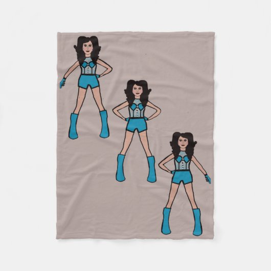 Polaire Couverture en molleton Majorette/Danseuse Turquois (Devant)
