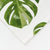 Polaire Couverture en molleton Monstera Albo (Coin)