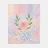 Polaire Couverture en molleton Motherhood in Bloom – Cadea (Devant)