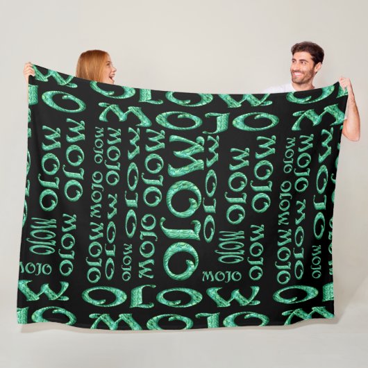 Polaire Couverture en molleton noir Mojo (En situation)