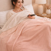 Polaire Couverture en molleton ombré rose tendre