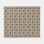 Polaire Couverture en molleton Owl Frenzy (Beige) (Devant (Horizontal))